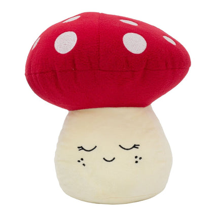 Red Mushroom Door Stop | 1.2kg Door Stopper Smiley Fabric Toadstool Doorstop - Doorstop