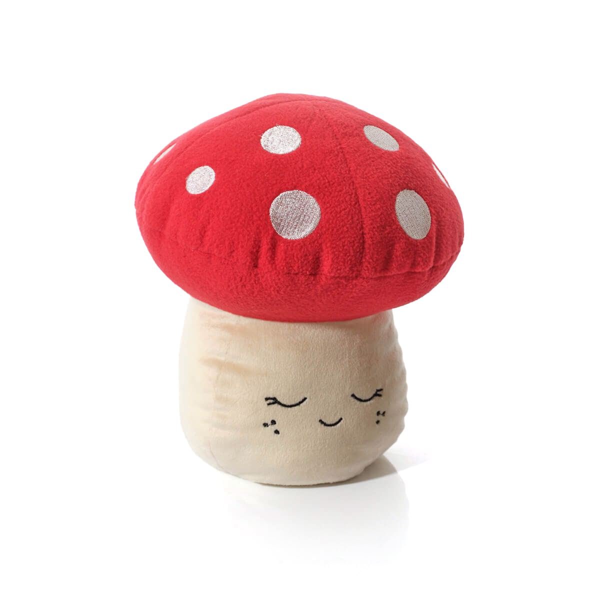 Red Mushroom Door Stop | 1.2kg Door Stopper Smiley Fabric Toadstool Doorstop - Doorstop