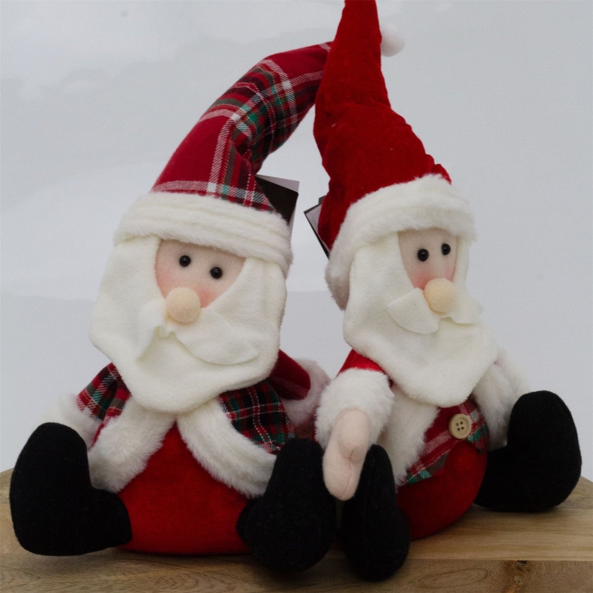 Santa Claus Christmas Doorstop | Novelty Father Christmas Fabric Door Stop 23cm - Doorstop