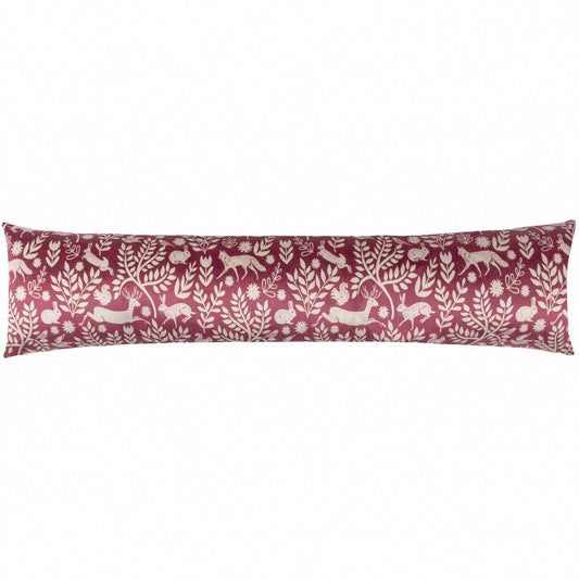Skandi Woodland Fabric Draught Excluder | Forest Animals Velvet Draft Excluder - Draught Excluder