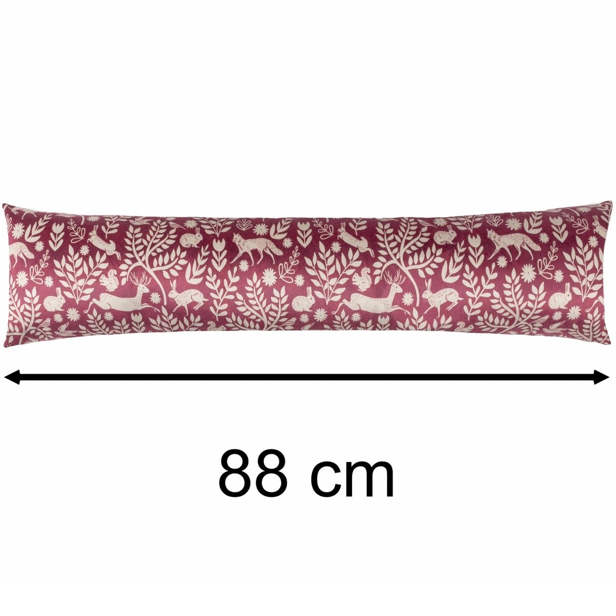 Skandi Woodland Fabric Draught Excluder | Forest Animals Velvet Draft Excluder - Draught Excluder