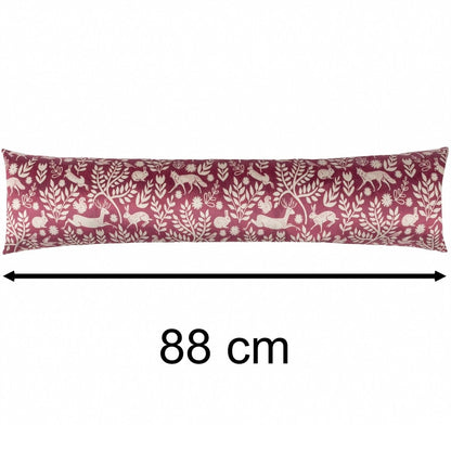 Skandi Woodland Fabric Draught Excluder | Forest Animals Velvet Draft Excluder - Draught Excluder