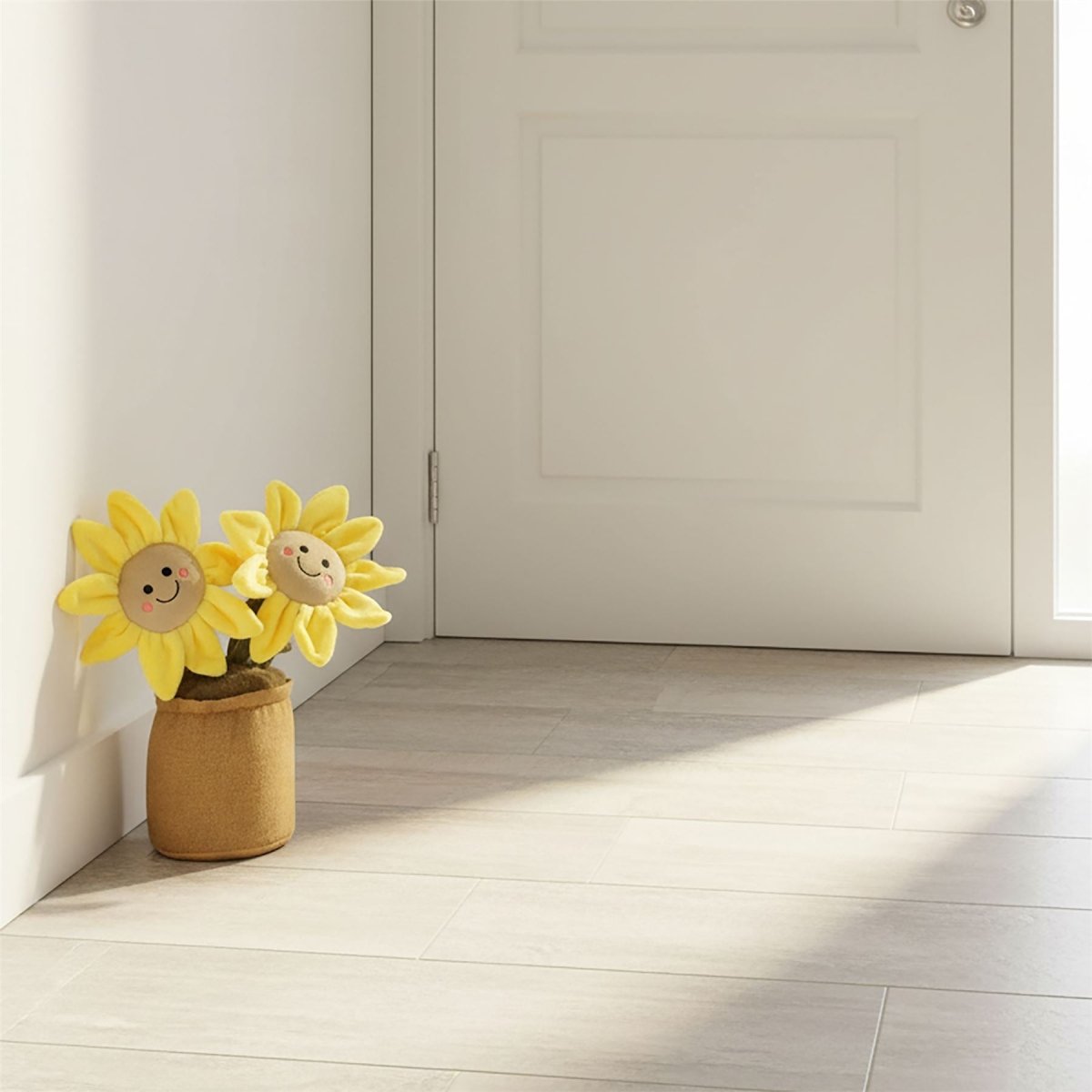 Sunflower Doorstop, 34cm Novelty Flower Pot Door Stop Decorative Door Stopper - Doorstop
