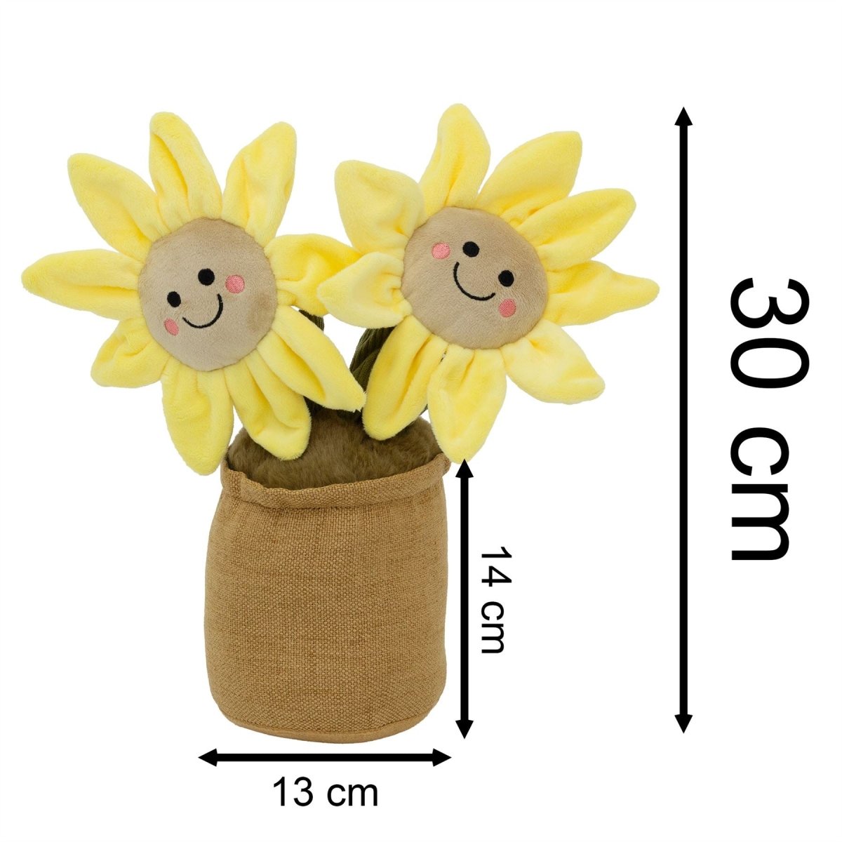 Sunflower Doorstop, 34cm Novelty Flower Pot Door Stop Decorative Door Stopper - Doorstop