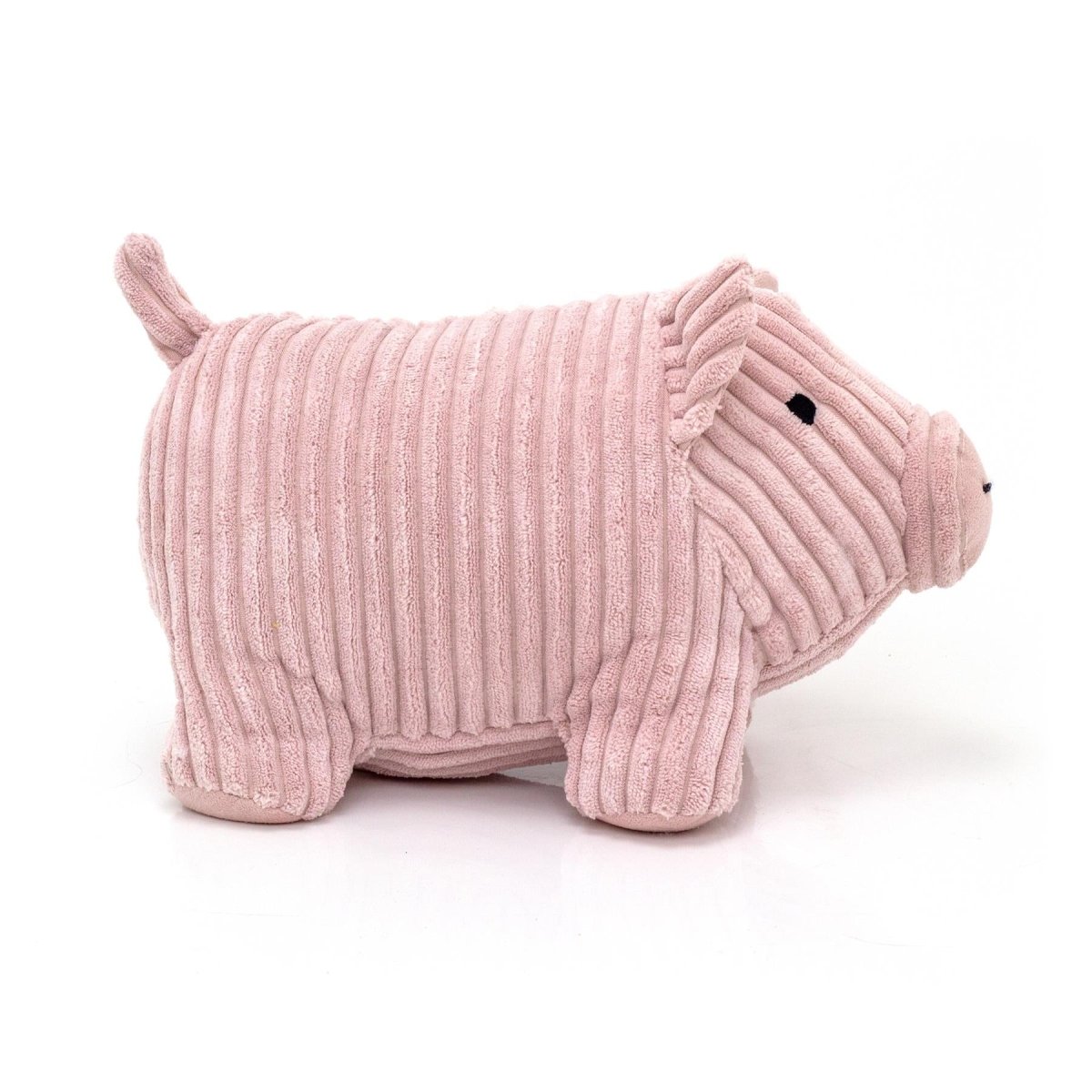 Twinkles Pig Doorstop Pink Ribbed Fabric Animal Doorstop | Door Stop 1.5kg - Doorstop