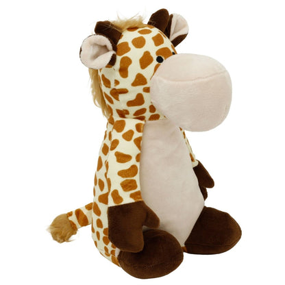 Weighted Fabric Giraffe Door Stop, 25cm Orange Sand Filled Doorstop - Doorstop