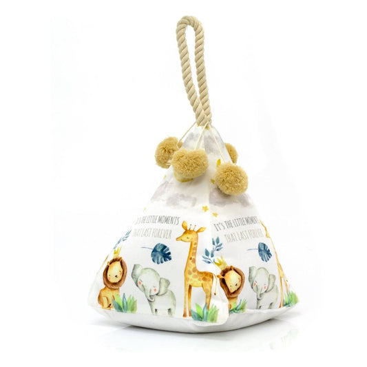 White Plush Baby Animal Nursery Doorstop | Children's Plush Safari Door Stop - Doorstop
