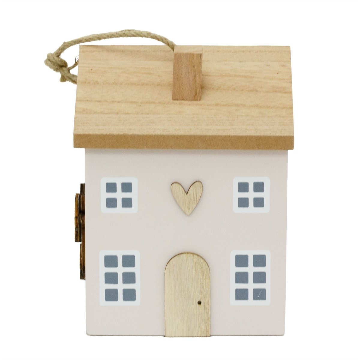 Wooden House Door Stop | 19cm House Shaped Wooden Highland Cow Doorstop - Doorstop