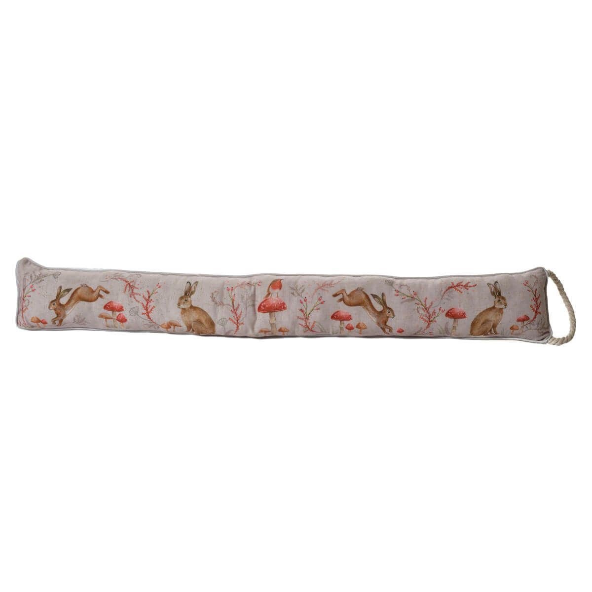 Woodland Animal Fabric Draught Excluder | Door Draught Cushion with Handle 92cm - Draught Excluder