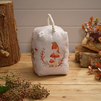 Woodland Rabbit Fabric Doorstop | Decorative Animal Door Stop with Handle - Doorstop