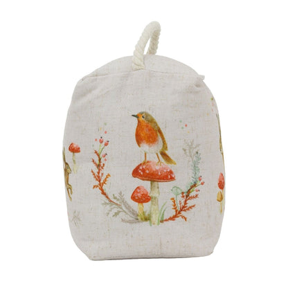 Woodland Rabbit Fabric Doorstop | Decorative Animal Door Stop with Handle - Doorstop