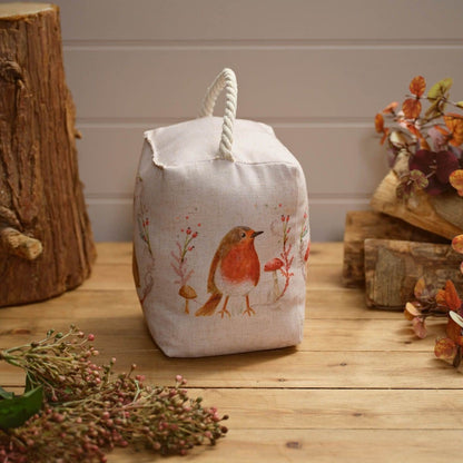 Woodland Rabbit Fabric Doorstop | Decorative Animal Door Stop with Handle - Doorstop