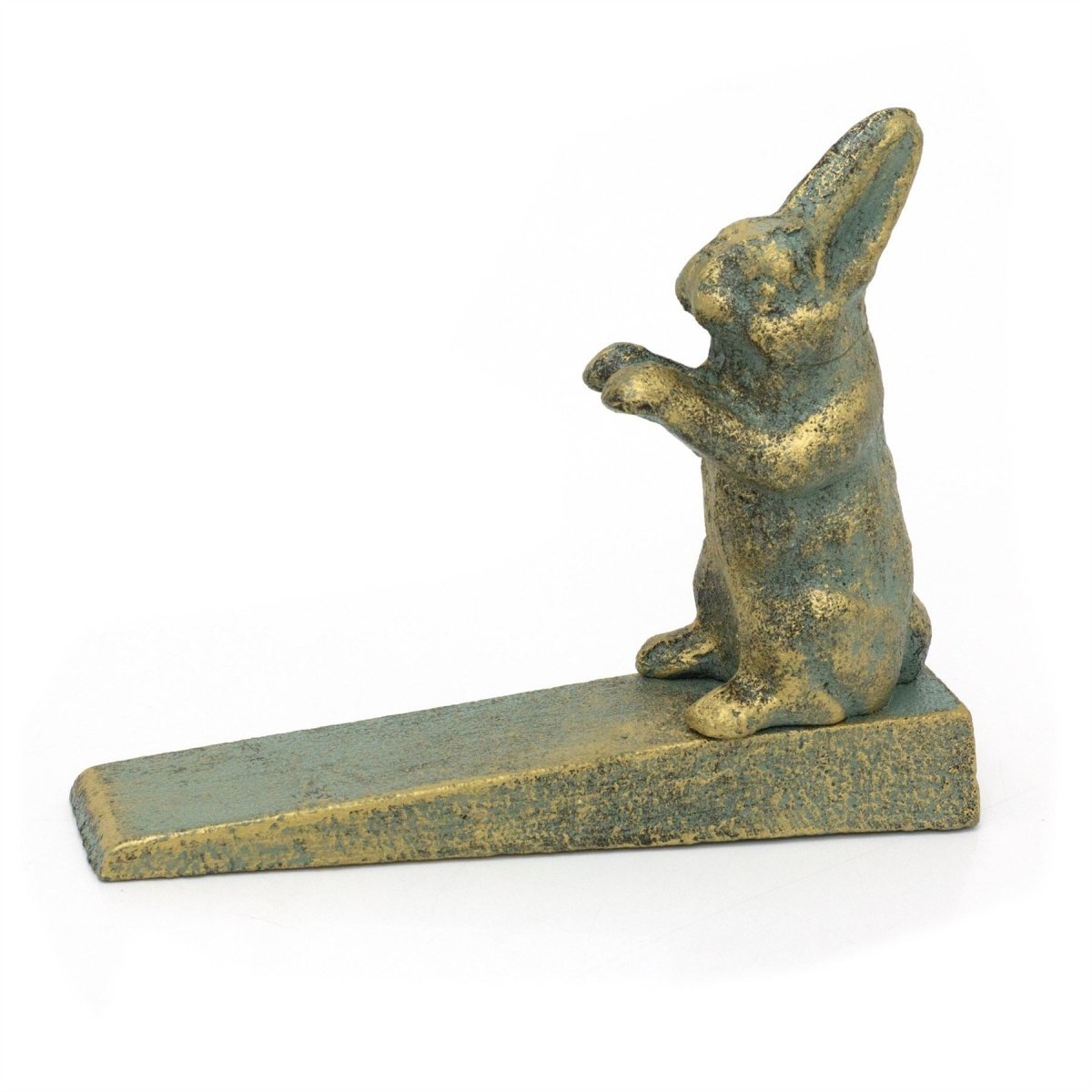 Wrought Iron Hare Door Wedge | Vintage Style Metal Rabbit Doorstop Wedge - 16cm - Doorstop
