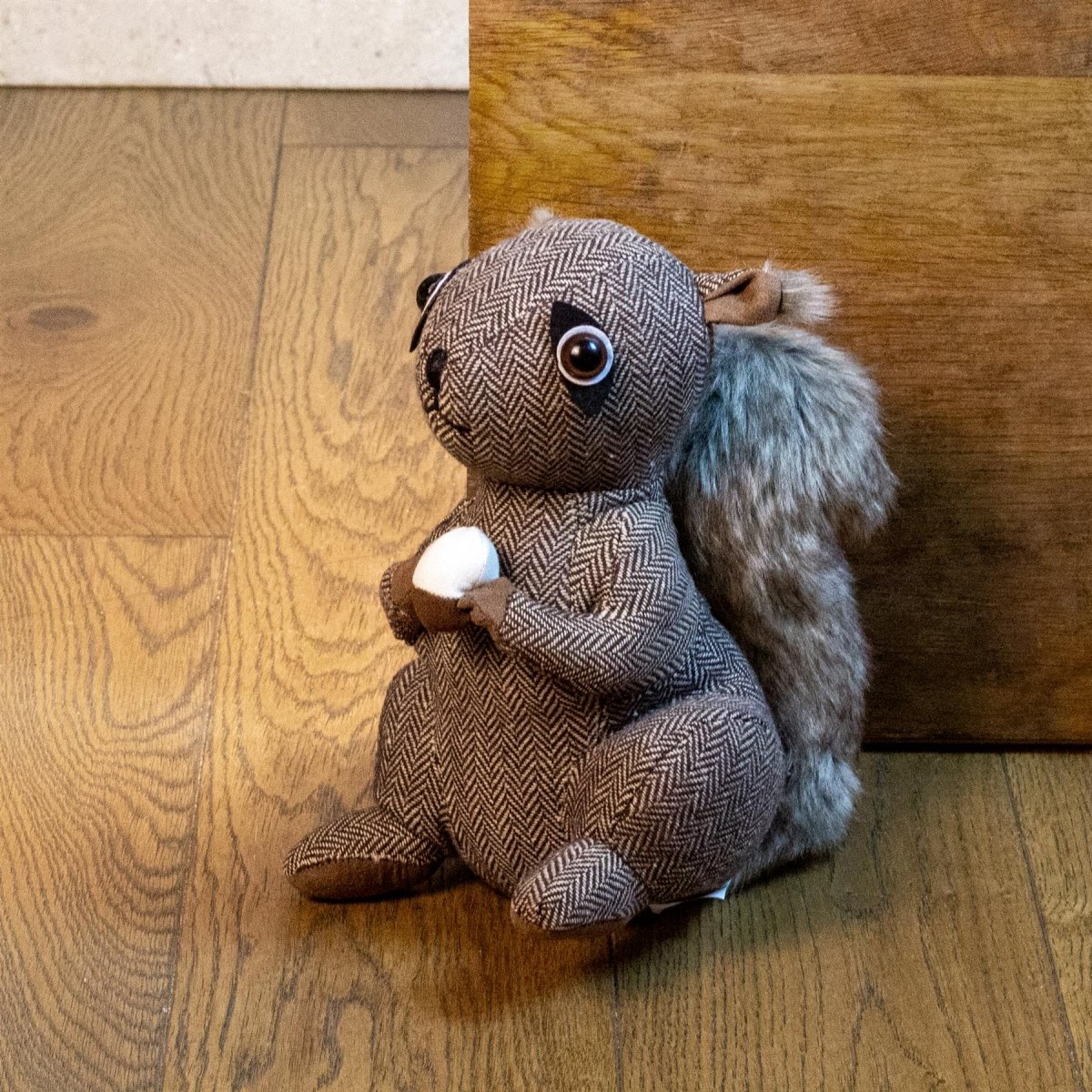 Squirrel Fabric Doorstop ~ Brown Squirrel Door Stop - Doorstop